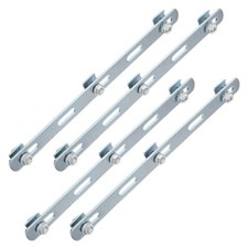 4Pcs Silver Stainless Steel Cable Tray Fixing Clip Reusable Mesh Tray Hardware picture