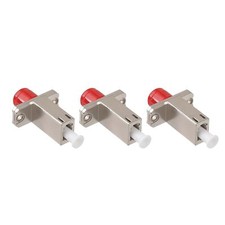 -3PC FC Female to LC Female Fiber Optic Hybrid Flange Adapter Single Mode Fib... picture