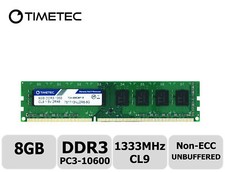 Timetec 8GB DDR3 1333MHz PC3-10600 Non-ECC 1.5V 2Rx8 UDIMM Desktop Memory RAM picture