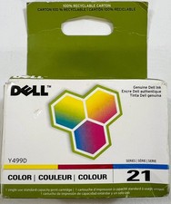 Genuine Dell Y499D Series 21 Color Ink - New Factory Sealed picture