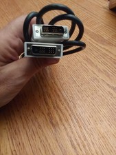 DVI-D Dual Link Male to Male Monitor Cable Black 1:1 Connection 6 Foot picture