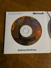 Microsoft Office XP Professional Pro Publisher Version 2002 3 cd's & product key picture