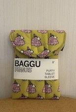 Baggu Peanuts Snoopy Puffer Jacket 8” Puffy Quilted Recycled Nylon Tablet Sleeve picture