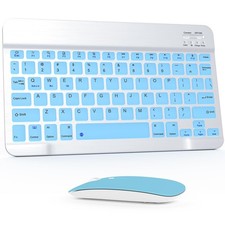 Bluetooth Keyboard and Combo, Qwert Layout Universal Ultra-Slim Wireless Keyb... picture