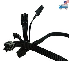 NEW Dual 6+2pin PCIE Plug Wire for SHARK ATX Flat Modular Cable PC Power Supply picture