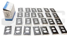 NEW BOX OF 25 LEVITON 85003 PLASTIC WALL PLATE 1 GANG BROWN picture