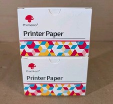 2 PK 3Rolls Adhesive 50mm Thermal Printer Paper for Phomemo T02 M02 picture