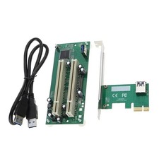 3.3V/5V PCI-E to 2xPCI Adapter Cable PCIE x1 to x16 Card PCI-Expansion Converter picture