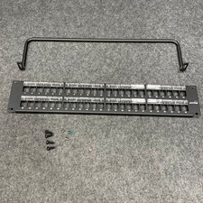 LEVITON QuickPort 48 Port Patch Panel with Magnifying Lens Label Holder picture
