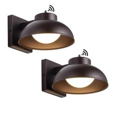 LED Outdoor Wall Lights, 2 Pack Dusk to Dawn LED Porch Light 12W Integrated 3... picture