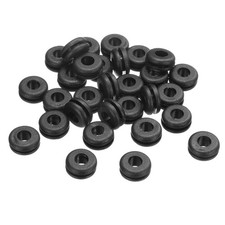 30Pcs, 6x10mm Rubber Grommets, Firewall Grommet Automotive for Wiring, Black picture