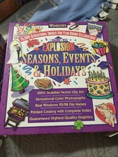 Art Explosion 15,000 Clip Art Images Seasons Events Holidays Windows 95 98 NOS picture
