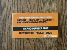 Vtg 1981 HITACHI HD6801 Pocket Guide IC Chip Microprocessor Computer CPU Rare picture