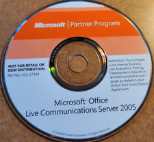 Microsoft Office Live Communications Server 2005 CD w/ Product Key X11-17394 picture