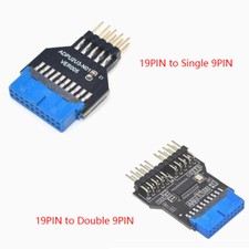 USB 3.0 19Pin Female to USB2.0 Single/Double 9Pin USB Hub Motherboard Header picture