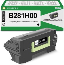 B2865 B281H00 Toner Cartridge High Yield 15,500 Pages For Lexmark B2865 3092 picture
