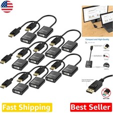 DisplayPort to DVI Adapter 10pk Gold Plated 1920x1080 Secure Lock picture