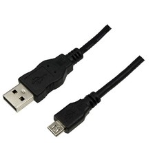 LogiLink USB 2.0 A to Micro-B Cable 1.8m 480 Mbit/s Black CU0034 picture