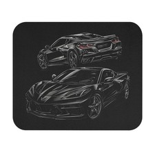 Corvette C8 Stingray Car Mouse Pad Racing Desk Mat Gamer Gift picture