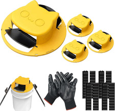 4 Pack Mouse & Rat Bucket Trap Lid with Protective Gloves | Auto Reset Multi Cat picture