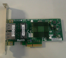 SUPER AOC SG-i2 Intel PCI-E x4 Dual Port Gigabit Ethernet Card picture