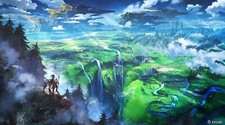Landscape sky Custom Gaming Mat Desk picture
