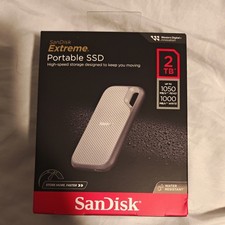 New SanDisk 2TB Extreme External Portable SSD Storage USB-C - Sealed in Box picture