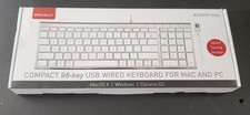 MACALLY Compact 98-Key USB Wired Keyboard For Mac And PC - Unopened picture