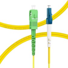 - LC/UPC to SC/APC OS2 Single Mode Fiber Patch Cable 1M/3ft picture