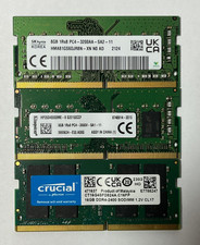 LOT OF 3 Mixed Brand & Speed 8GB & 16GB DDR4 SO-DIMM RAM Memory Laptop picture
