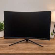 MSI G32C4X 31.5” Curved Gaming Monitor 250Hz 1080p Cracked Screen Parts 3DA6 picture