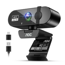 AOC 4K Webcam for PC, Streaming Computer Camera with Noise-Canceling Mic picture