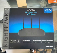 NETGEAR AX3000 Nighthawk AX4 Wi-Fi 6 Router 3000 Mbps Black picture