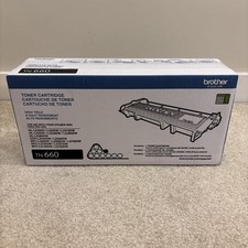 Brother TN-660 Printer Toner Cartridge Black High Yield 2600 Pages Genuine OEM picture