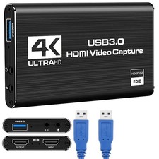 4K Capture Card for Streaming, Full HD 1080P 60FPS USB 3.0 HDMI Audio Black picture
