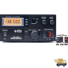 50A Regulated AC to DC Power Supply for High-Demand Devices – Black Metal Design picture