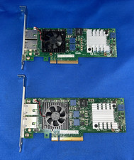 LOT 2x Dell Intel X520-T2 JM42W Dual Port 10GbE RJ45 PCIe Network Adapter 0JM42W picture