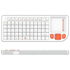 K809 Mini Wireless Keyboard Touchpad BT 2.4G 1000mAh White PC/TV/HTPC/Laptop picture