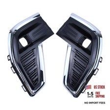 Front Fog Light Cover Bezel with Chrome Molding | for GMC Acadia Denali 2020 picture