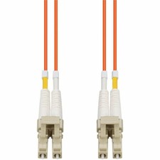AddOn 25m LC to LC Orange OM1 Duplex OFNR (Riser-Rated) MMF (Multi Mode) Fiber picture