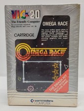 CCOMMODORE VIC 20 OMEGA RACE VINTAGE '81 CARTRIDGE ARCADE GAME NEW IN SEALED BOX picture