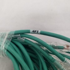 10 PACK CAT6a RJ45 4Ft Ethernet Network Patch Cable 10G Copper Wire LOT F/UTP picture