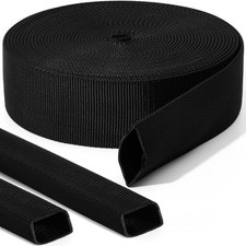 26 Ft Nylon Braided Hose Protector Sleeve 1.5 Inch Id Abrasion Resistant picture