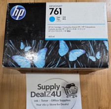 GENUINE HP 761 Cyan Ink CM994A DesignJet T7100 400ml OEM  picture