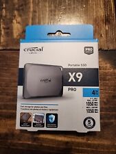 Crucial X9 Pro 4TB USB-C Portable External SSD (CT4000X9PROSSD9)*BRAND NEW* picture