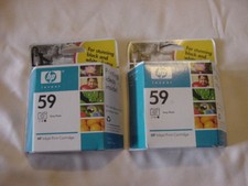 (2) Genuine HP HEWLETT PACKARD 59 GRAY PHOTO INK CARTRIDGES  picture