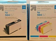 564XL Replacement Single & 3pk Ink Cartridges - Black, Multicolor - Up&Up   picture