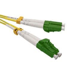 20 PACK LOT 5m LC(APC)-LC(APC) Duplex 9/125 OS2 Singlemode Yellow OFNR 16FT picture
