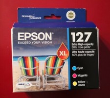 02-2018 Epson GENUINE 127 Color Ink ( IN RETAIL BOX ) T127520 Workforce 840 845 picture