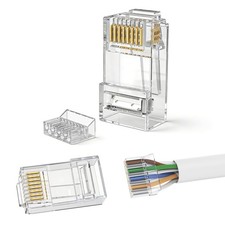 20Pack Cat6 RJ45 Connectors (Cat6 Ends / RJ45 Modular Plugs/Ethernet Plugs/Ne... picture